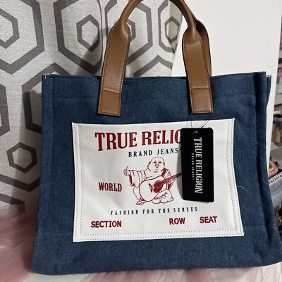 True Religion Tote Medium Size Shoulder Bag with Adjustable Strap