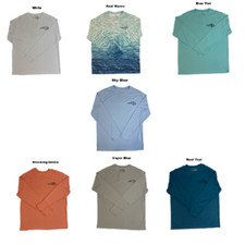Reel Life Sun Ray Defender Series Sky Blue Long Sleeve Size L