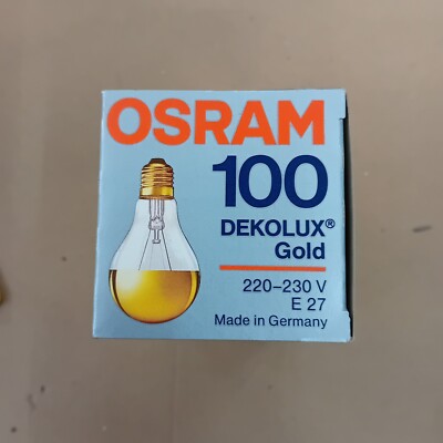 OSRAM Decolux Gold 100W E27 Gold Dome