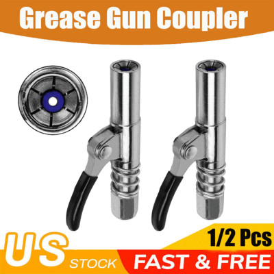 Grease Tool Tip Gun Coupler 10000 PSI Quick Lock Release Leak-Free Fit 1/8'' NPT