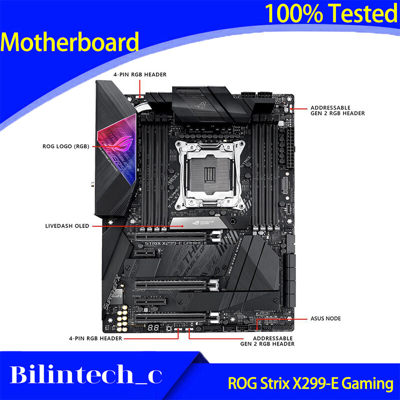FOR ASUS ROG Strix X299-E Gaming Motherboard Support LGA2066 X299