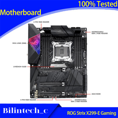 FOR ASUS ROG Strix X299-E Gaming Motherboard Support LGA2066 X299