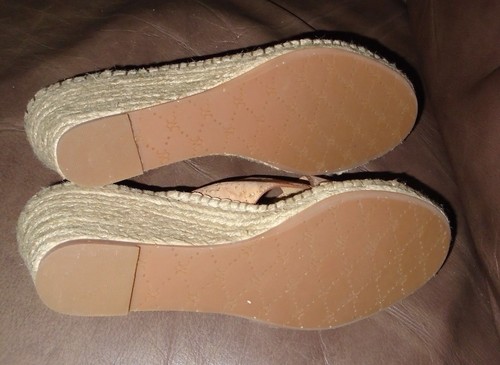 Johnston & Murphy Plateau Keilabsatz Sandalen Damen 9 M Natur Metallic Kork EUC! - Bild 6 von 6