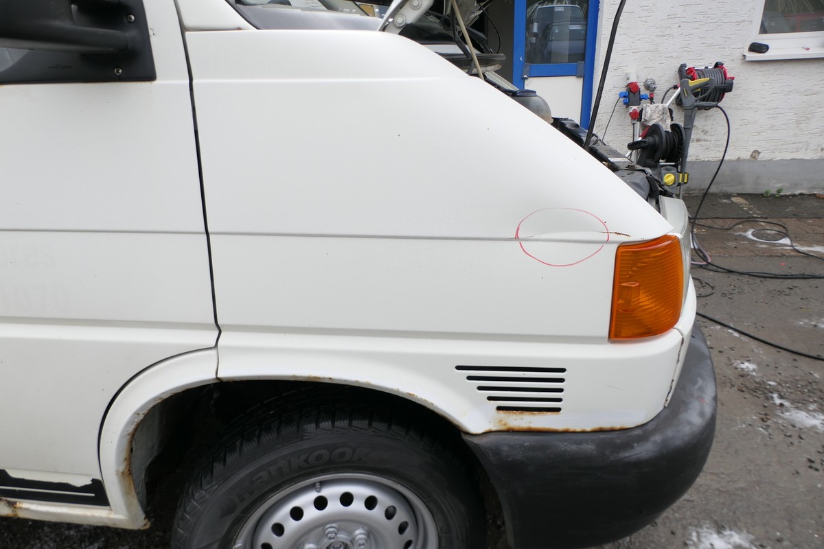 VW T4 kurze Version Kotflügel vorne rechts weiß R902 7D0821104B | eBay