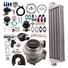 Gt35 Gt3582 Turbo Kit For 2.5-6.0l 2.5 Intercooler Bov Wastegate Oil Lines