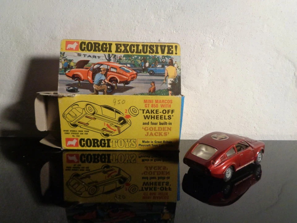 CORGI TOYS MINI MARCOS GT 850 (COD. 341) IN BUONE CONDIZIONI S. 1:43 -BOX- - Immagine 2 di 3
