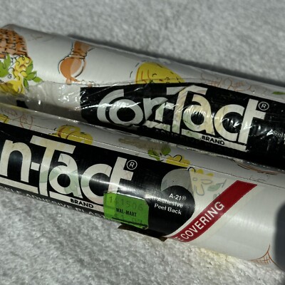 Tact Paper Vintage 2 Rolls 80s Con-Tact Paper 18