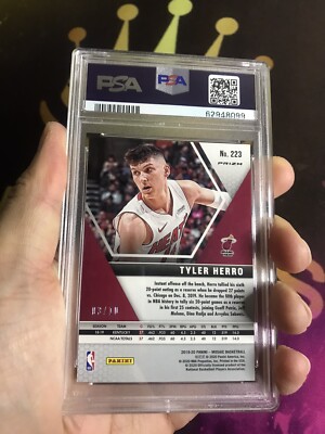 2019-20 Mosaic Tyler Herro Pink Fluorescent Prizm /10 RC PSA 2019-20 Mosaic Tyler Herro Pink Fluorescent Prizm /10 RC PSA