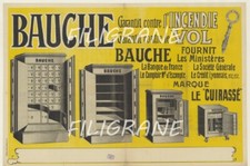 BAUCHE COFFRE FORT Rbtu - POSTER HQ 50x70cm d'une AFFICHE VINTAGE