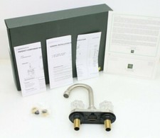 Huntington Brass Bar faucet Acrylic handles W9110002 PVD Satin Nickel - NEW
