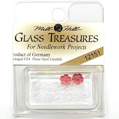 Rare Mill Hill  Crystal Treasures 12151  Very Pet Flower Matte Rosaline