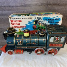 🔥WORKING🔥Vtg 1960's Western Special Locomotive Battery Operated Modern w/Box