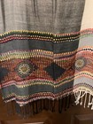 NWT Chinar Shawl Scarf Viscose Ethnic Print Fringe India 17 1/2 x 72 Multicolor — photo 2
