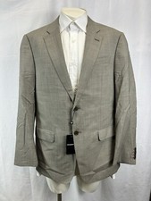 Emporio Armani Super 140  S Birdseye Gray Suit 2-Bt Sz EU 54 R/US 44 R/W 38
