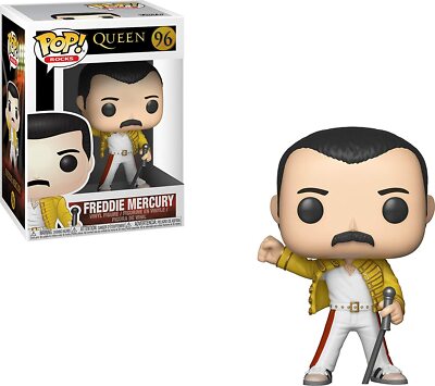 FUNKO POP! ROCKS QUEEN - FREDDIE MERCURY #96 BOBBLE-HEAD VINYL FIGUR NEU OVP