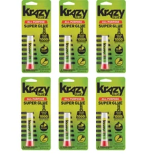 Krazy Glue All Purpose Crazy Glue, All Purpose, Super Glue .07 oz Tube, 6 Pack