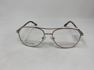 GENEVIEVE MODERN CHARISMA GOLD IVORY TORTOISE 54/16/135 FLEX HINGE EYEGLASSES :U
