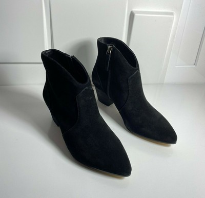 kensie faulkner block heel booties