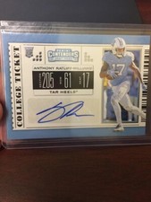 ANTHONY RATLIFF-WILLIAMS 2019 CONTENDERS COLLEGE TICKET ROOKIE AUTOGRAPH AUTO RC