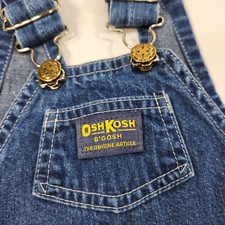 Oshkosh B'gosh Blue Denim Bib Overalls Size 12 Months