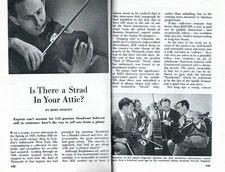 STRADIVARIUS INSTRUMENTS 1949 VIOLIN PICTORIAL * IS THERE A STRAD IN YOUR ATTIC?