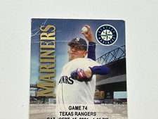 Seattle Mariners Ungraded Baseball Vintage Sports Ticket Seattle Mariners Ungraded Baseball Vintage Sports Ticket