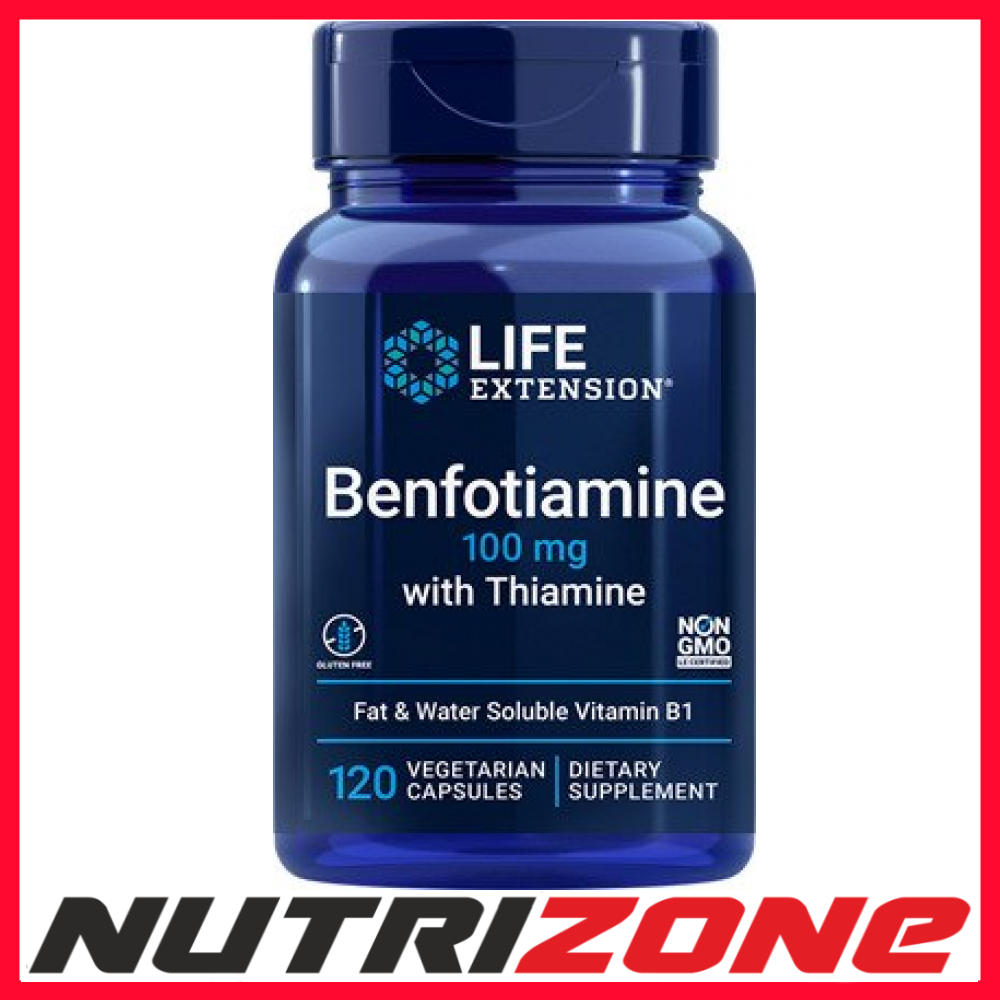 Life Extension (120 Vcaps) Benfotiamine With Thiamine, 100Mg - 120 Vcaps - Image 4