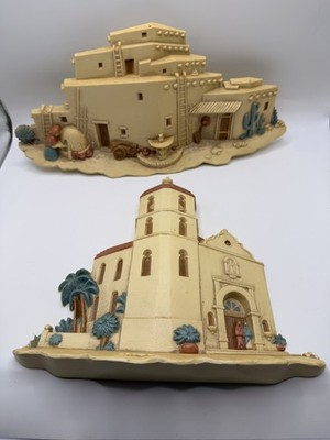 Burwood Products Southwest Mission & Pueblo Wall Art Decor Set MCMXCIII 1993 USA