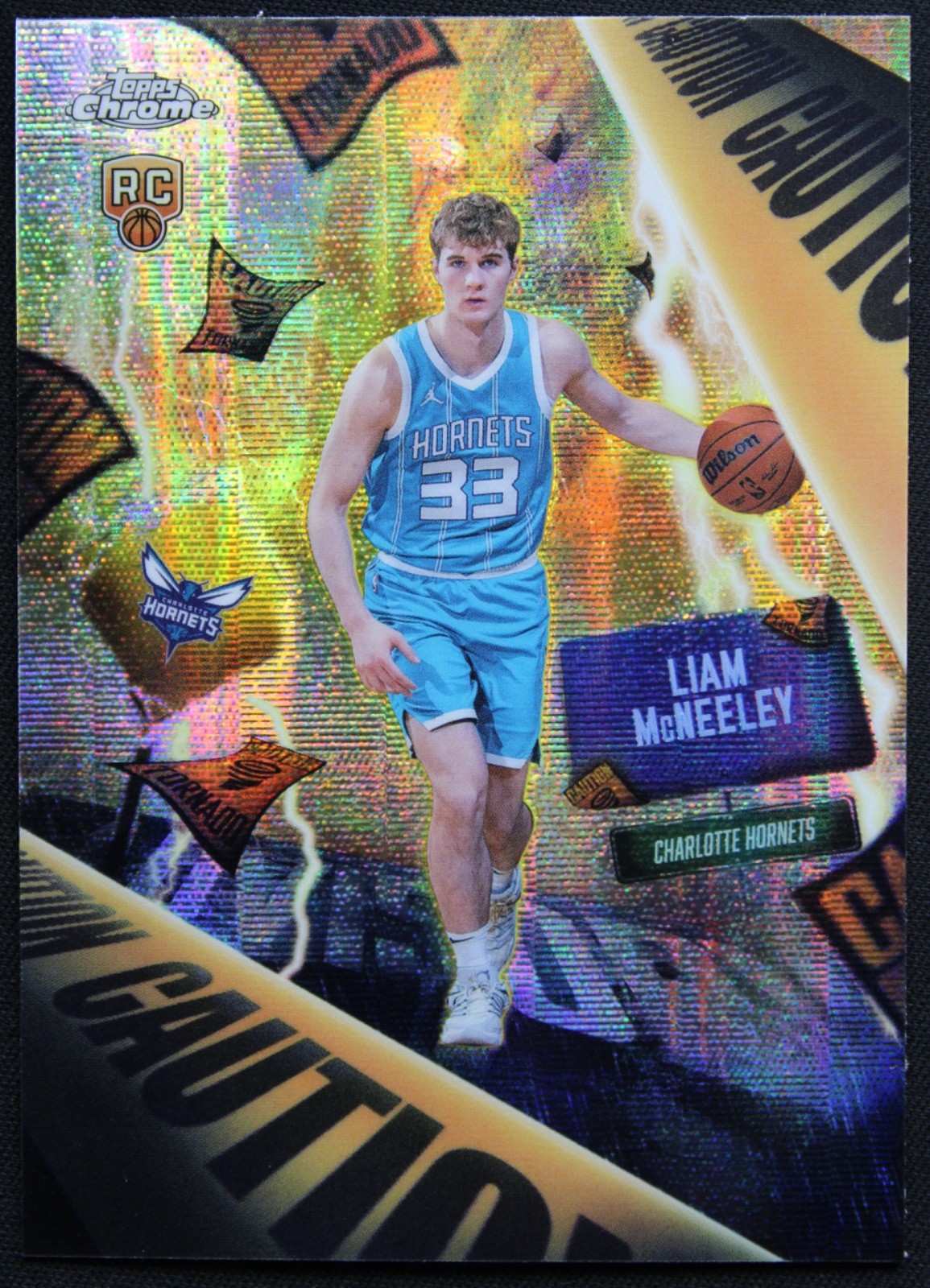 2025-26 Topps Chrome Liam McNeeley Advisory RC Rookie SSP #AD-17 Hornets