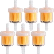 6PCS 1/4 Inch Gas Inline Fuel Filters, with magnet, Universal for Stratton Small