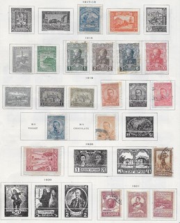 20 Bulgaria Stamps from Quality Old Antique Album 1917 1921