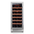 Ca'Lefort 15" 32 Bottle Wine Fridge Cooler Glass Door 40-65°F LED Stainless NEW