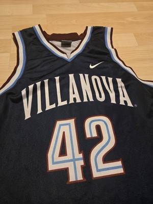 Villanova Wildcats Nike #42 Blue Basketball Jersey Adult L Vintage