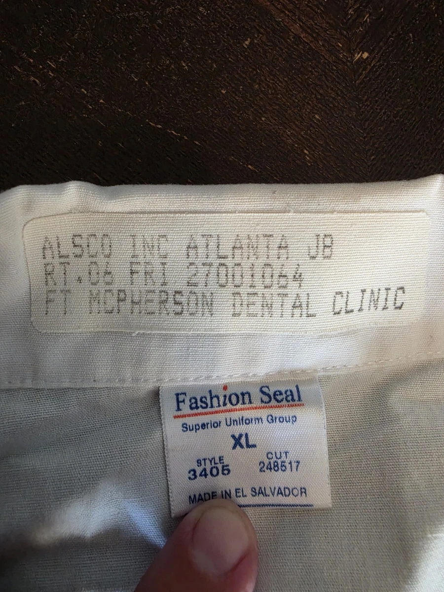 Fashion Seal White Lab Coat XL Fort McPherson Dental Clinic Costume