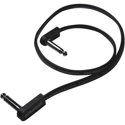 EBS PCFDL Deluxe EBS Flat Patch Cable 2362 inches Black and Silver