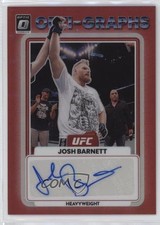 2023 Panini Donruss Optic UFC Opti-Graphs Red Prizm /199 Josh Barnett Auto 4f5