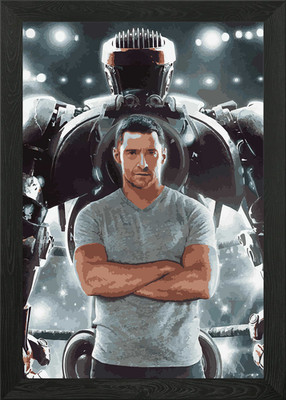 Real Steel Atom Gerahmtes Wandbild Poster Leinwanddruck Bild