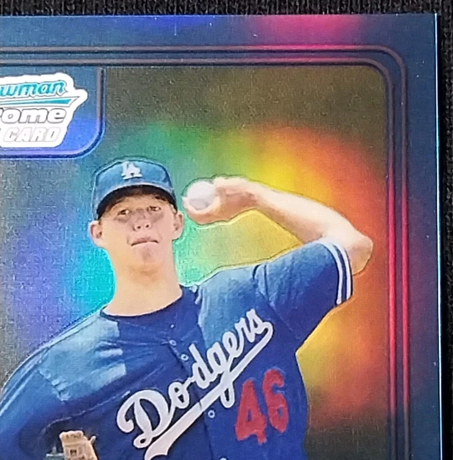 2013 Bowman Chrome Clayton Kershaw #DP84 1st Blue Sapphire Reprint - Image 4 of 4