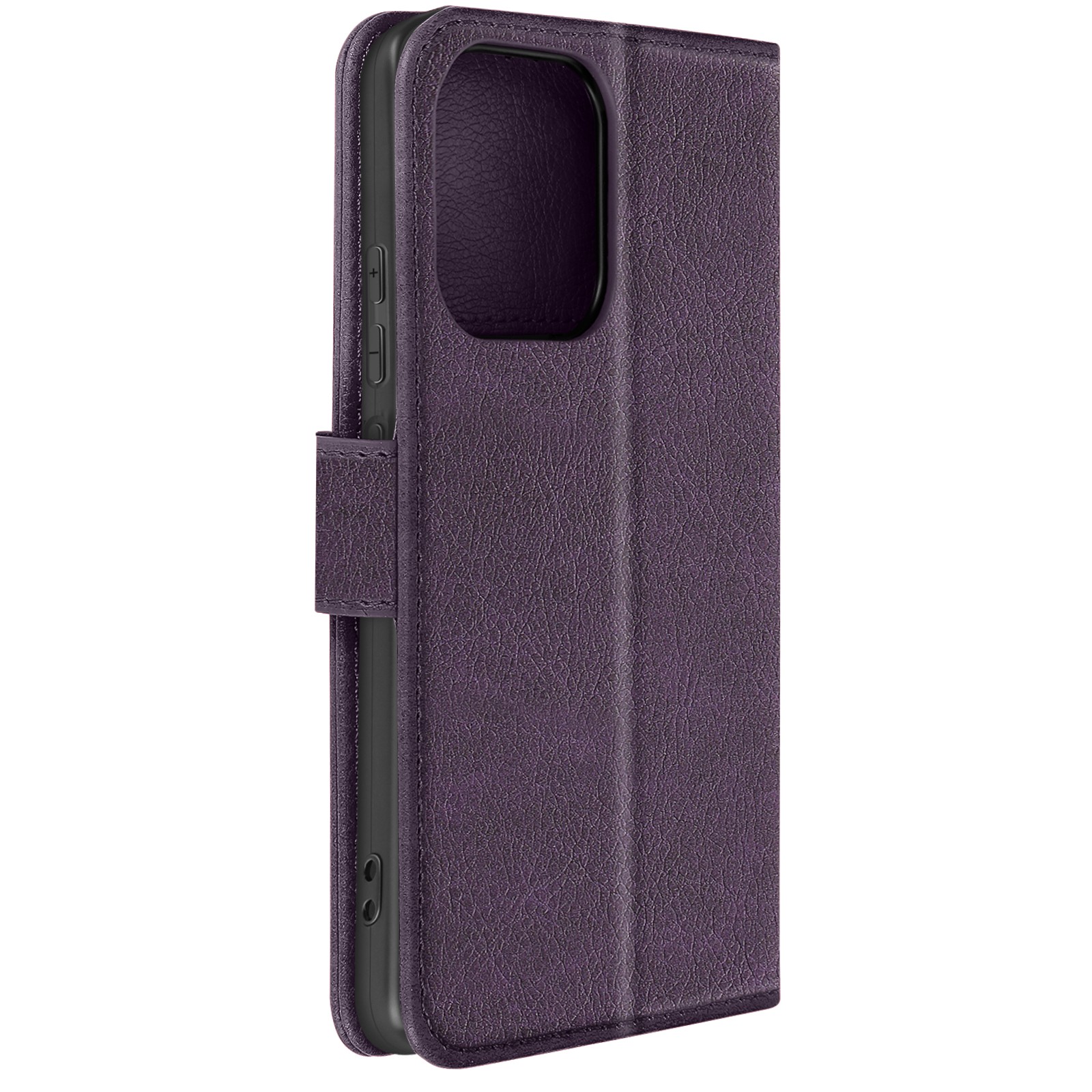 Étui clapet Redmi Note 13 Pro 4G Avizar en similicuir violet avec clapet pliable portefeuille