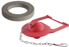 Toilet Flapper Replacement with Toilet Flush Valve Seal Gasket Compatible wit...