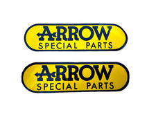 Kit Adesivi Scarichi ARROW Giallo/ Blu - ORIGINALI 