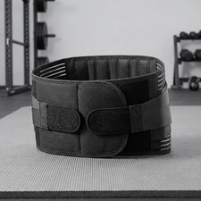 Lumbar Support Belt Back Brace 6 Stays Anti-Slip Breathable Pad Pain Relief