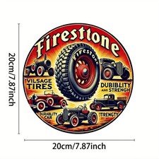 1pc, Tin Metal Signs 8x8 inches Vintage Style Metal Aluminum Wall Art Sign Rust