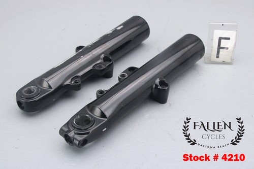 2022 Harley Road Glide 49mm Front Fork Suspension Slider Set GLOSS BLACK #4210