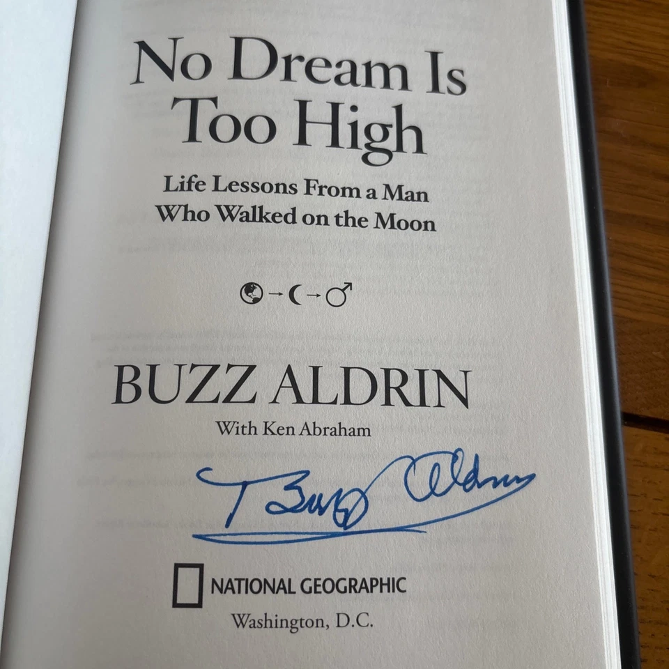 BUZZ ALDRIN AUTOGRAPH SIGNED ENCOUNTER WITH TIBER BOOK COA SPACE NASA MOON 719 - Image 2 of 4