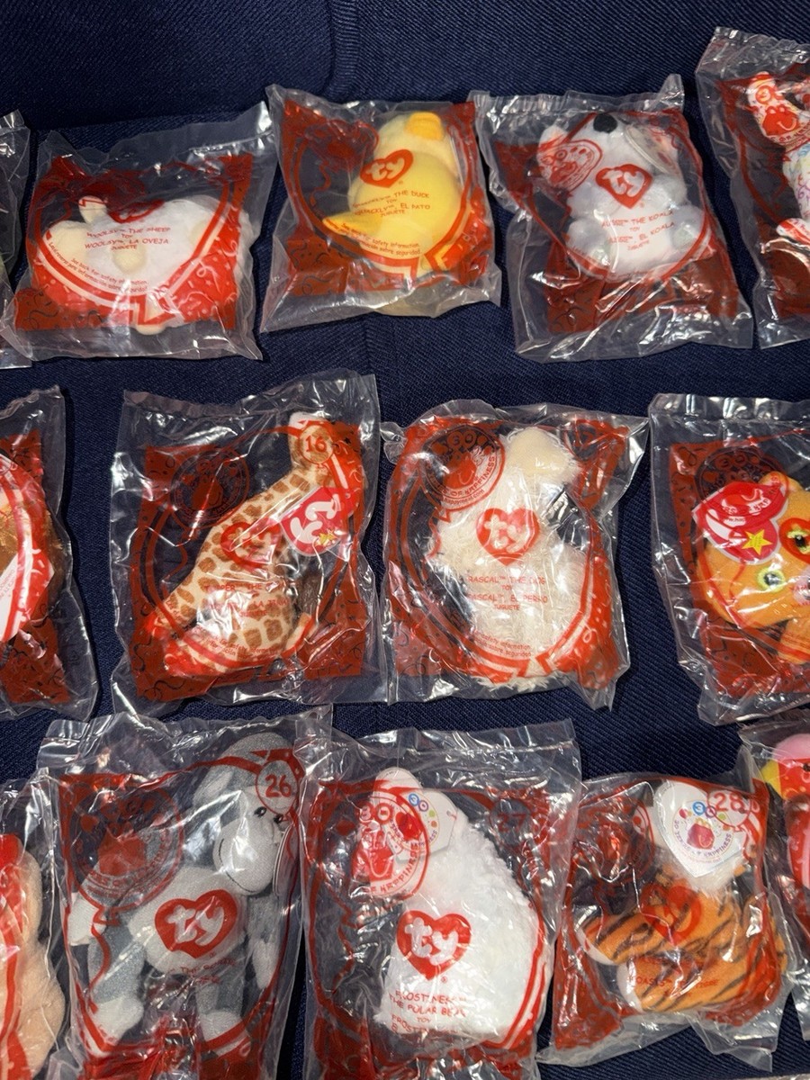 McDonald's TY Teenie Beanie Babies 30th Anniversary FULL Set of 30
