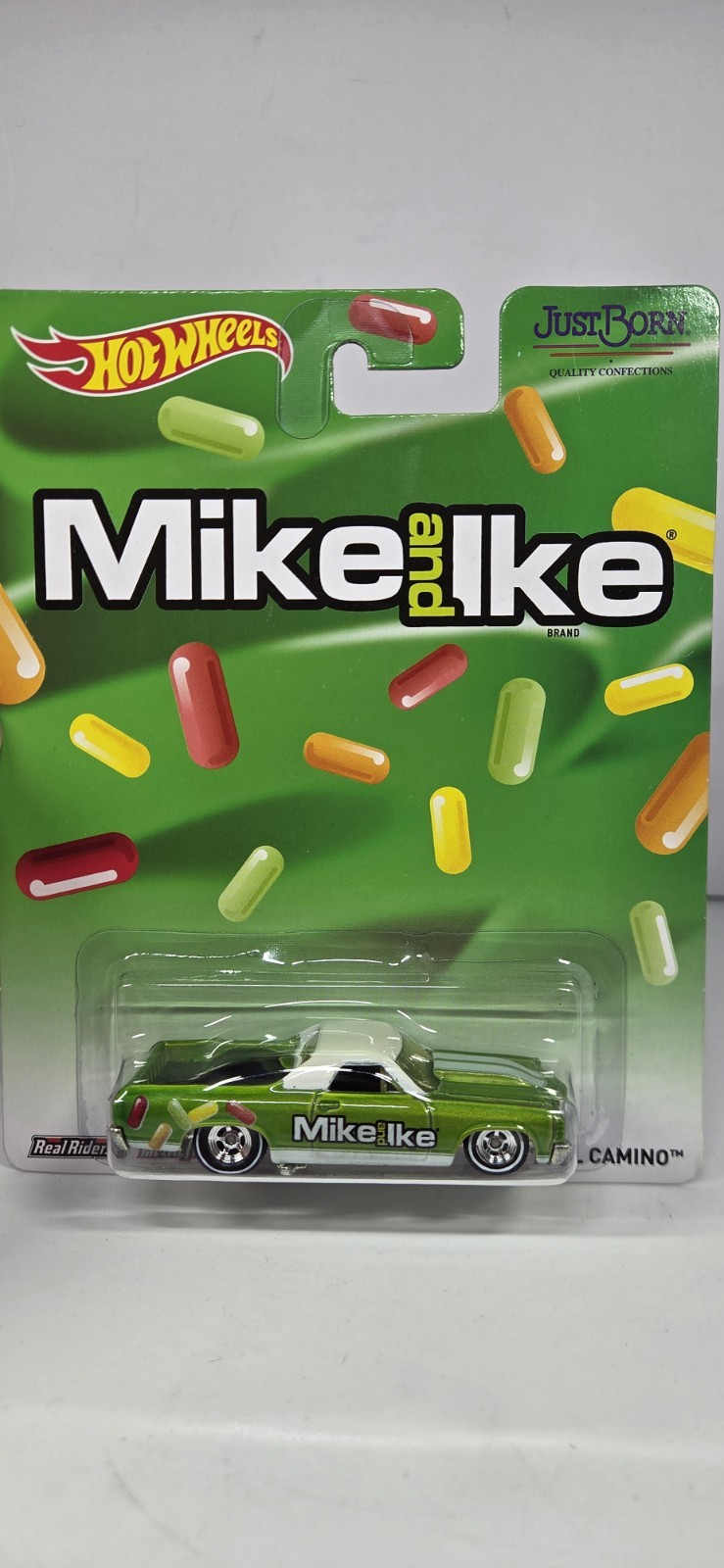 Hot Wheels 71 EL CAMINO, " Mike and Ike Pop Culture JUST BORN BDR88 2014 NEW NM