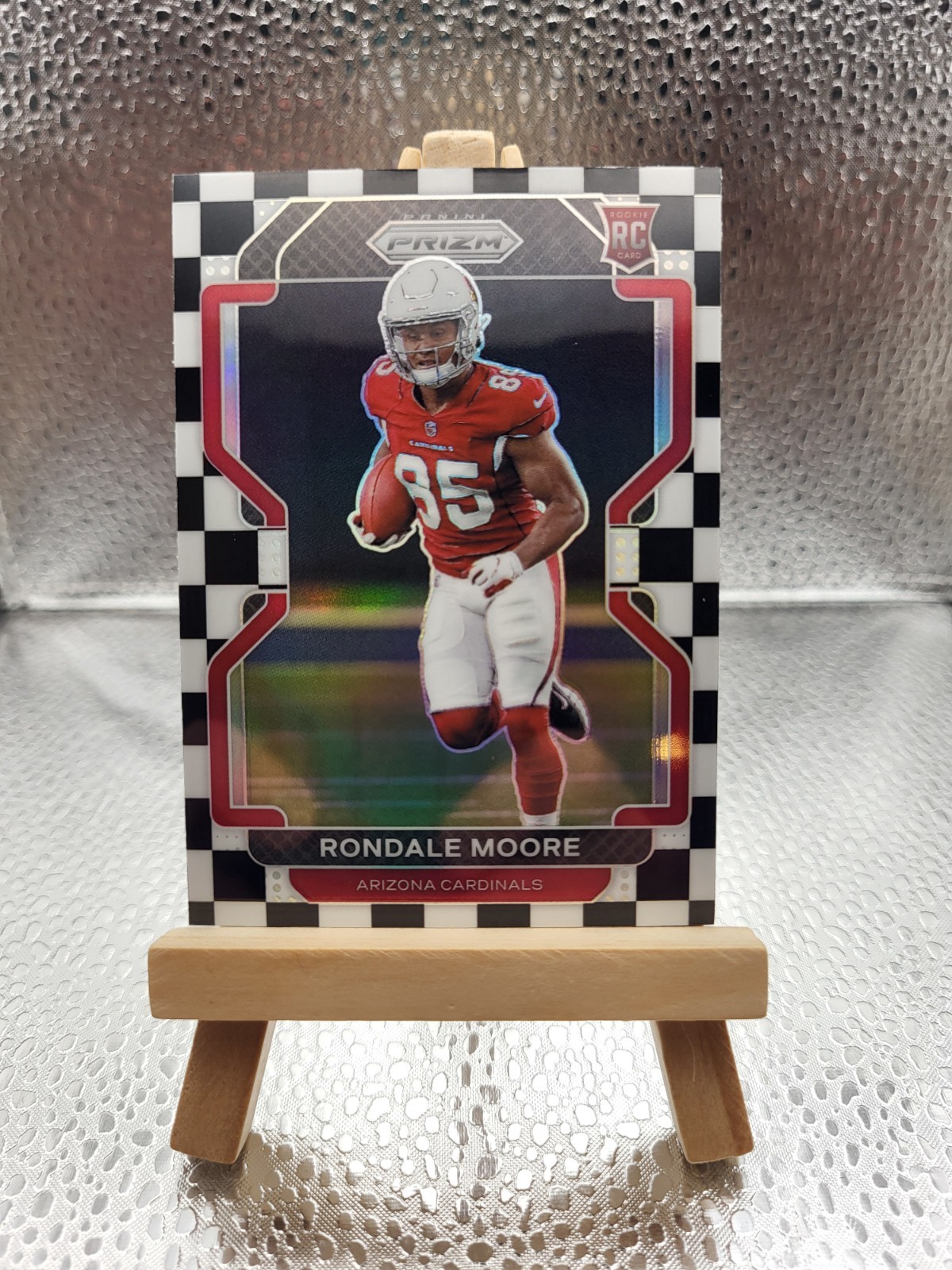 2021 Panini Prizm - Rookie Rondale Moore #347 Black & White Checker Prizm (RC)