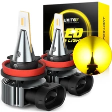 AUXITO LED Fog Light Bulbs H11 H16 H8 H9 Yellow 3000K 3000LM i9plus Upgrade 2PCS