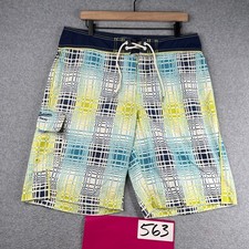 Tommy Bahama Relax Board Shorts Mens Size 34 Colorful Check Beach Surf